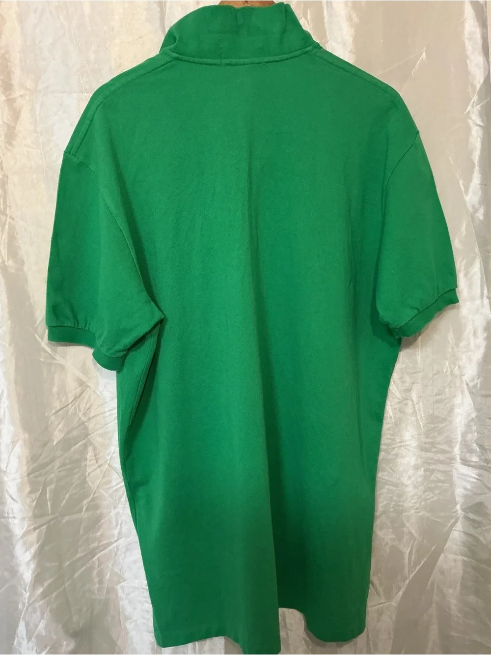 Ralph Lauren Green Polo with Orange Pony Embroidery